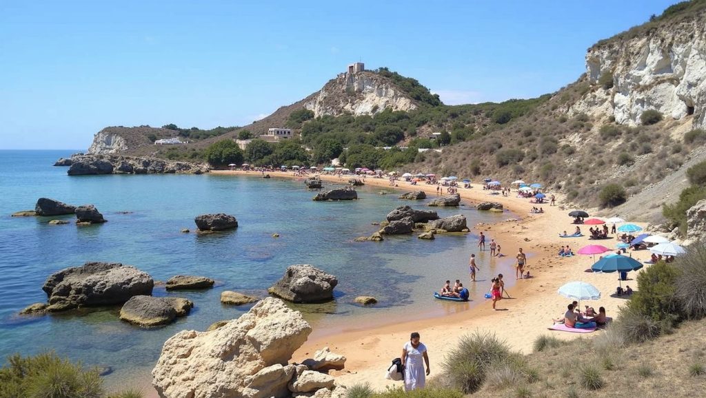 Arena y orilla en Playa de Licata 11, Licata, Sicilia