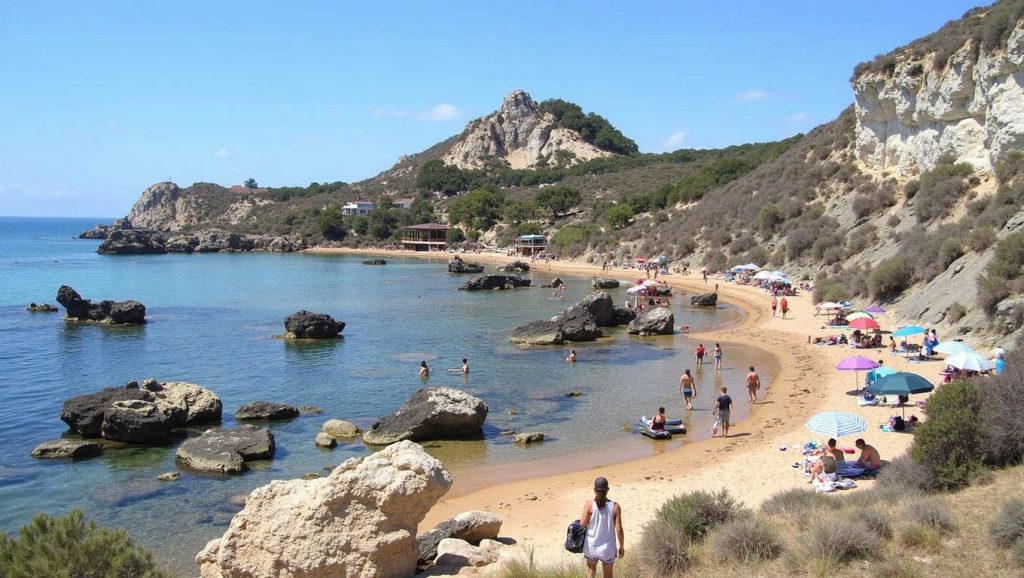Oleaje en la orilla de Playa de Licata 13, costa de Licata