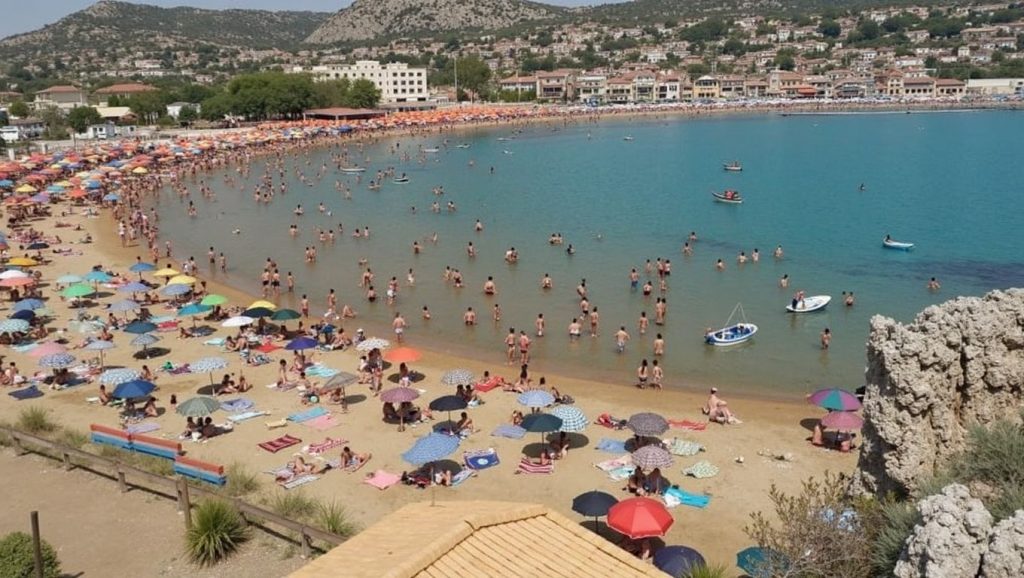 Arena y orilla en Playa de Licata 2, Licata, Sicilia