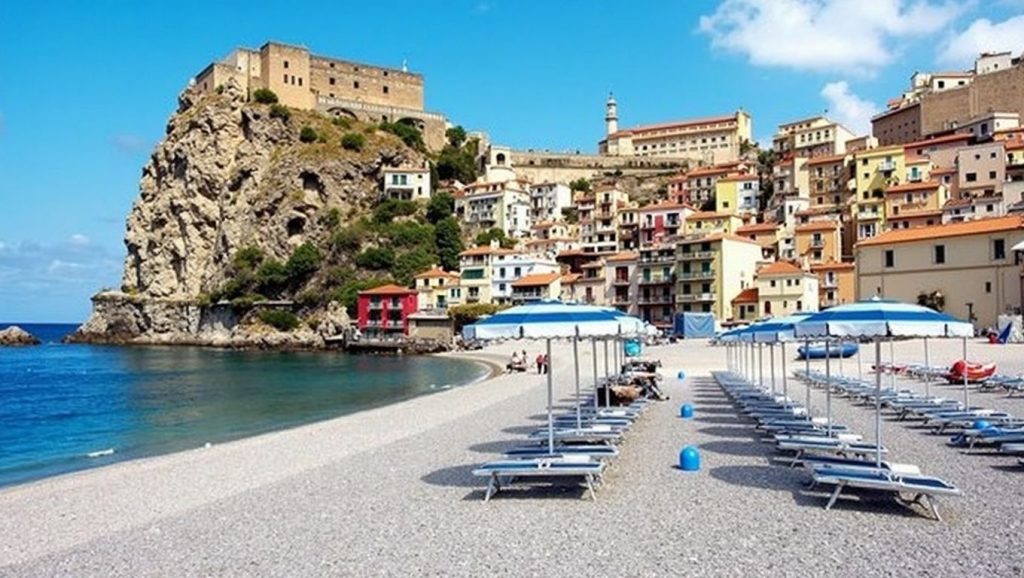 Playa Messina 24 desde la arena, Messina, Sicilia