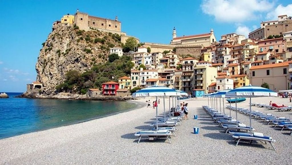 Vista de Playa de Messina 32 desde la orilla, Messina