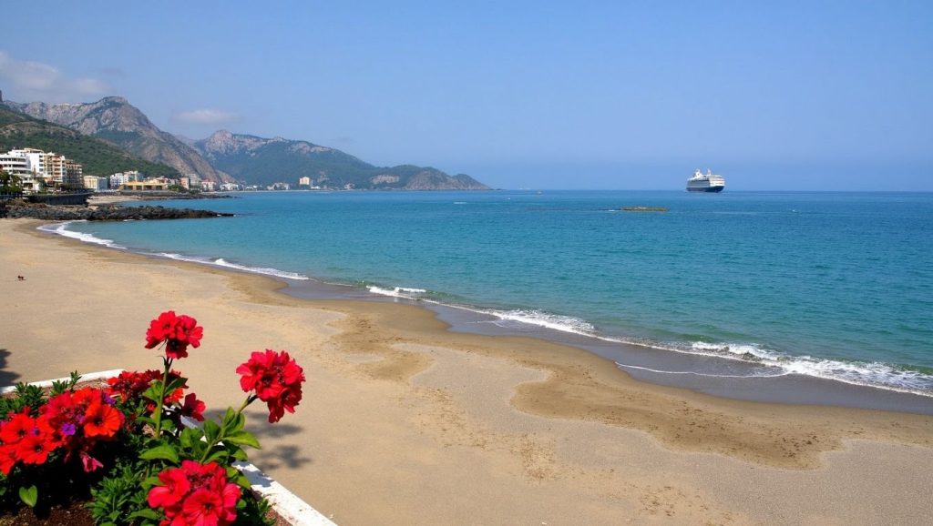 Primer plano de la orilla de Playa de Messina 36, Messina