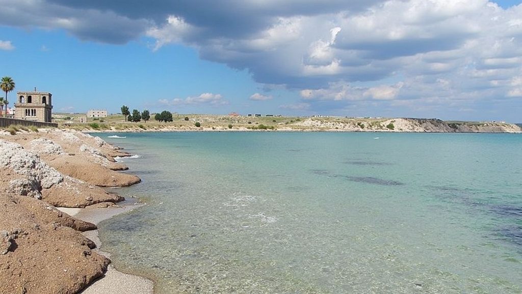 Playa Priolo Gargallo 2 desde la arena, Priolo Gargallo, Sicilia