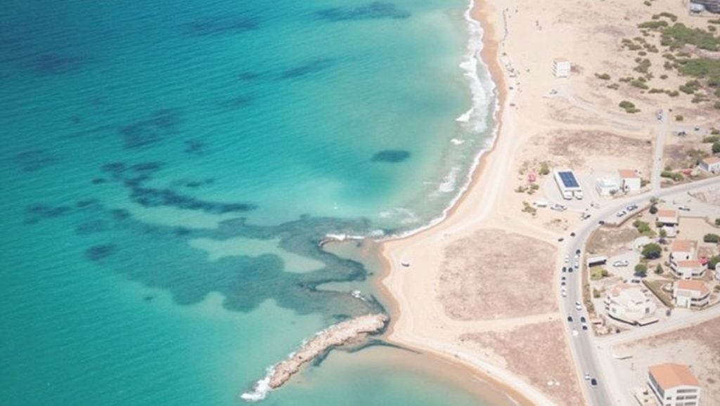 Playa Realmonte 3 desde la arena, Realmonte, Sicilia