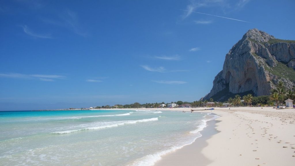 Vista de Playa de San Vito Lo Capo 2 desde la orilla, San Vito Lo Capo