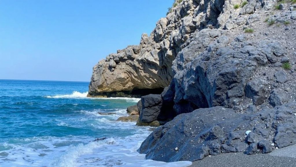 Detalle del agua en Playa de Scaletta Zanclea 4, Scaletta Zanclea, Sicilia