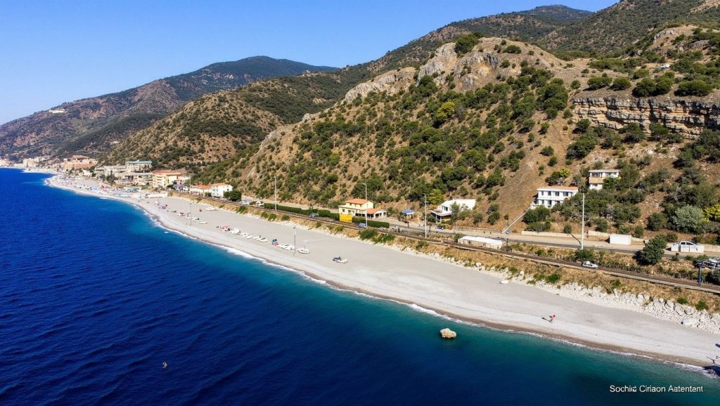 Playa Scaletta Zanclea 7 desde la arena, Scaletta Zanclea, Sicilia