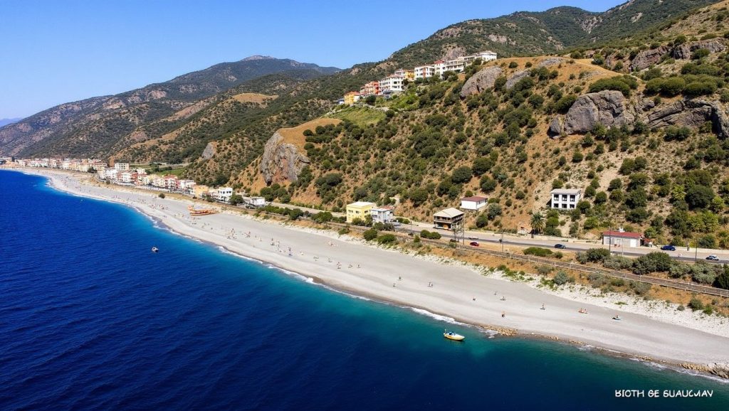 Panorámica de Playa de Scaletta Zanclea 9 con cielo despejado, Scaletta Zanclea