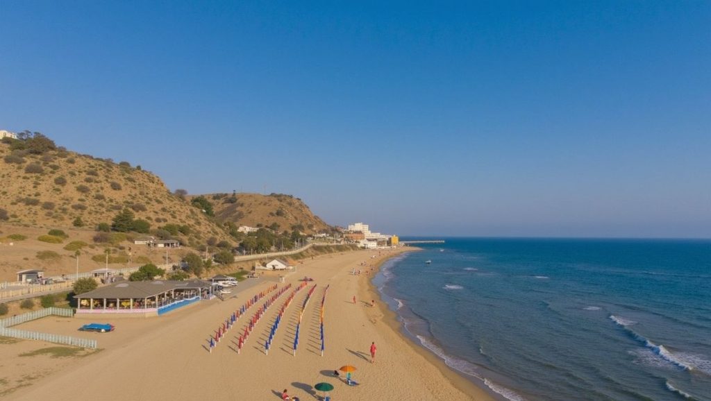 Horizonte desde Playa de Siculiana 1, Siculiana, Sicilia