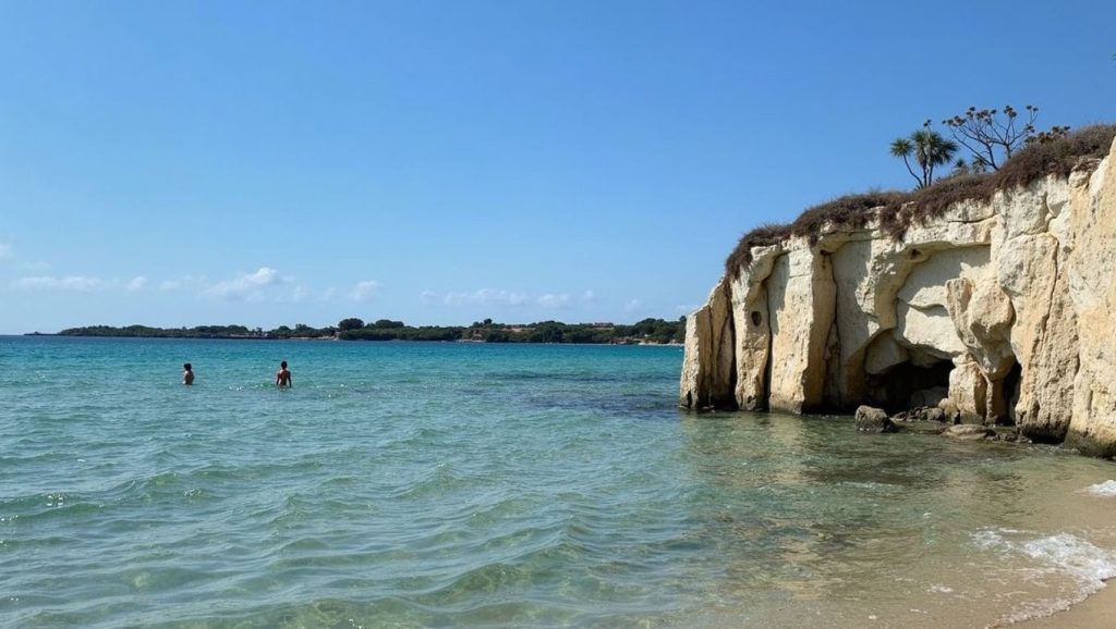 Detalle del agua en Playa de Siracusa 12, Siracusa, Sicilia