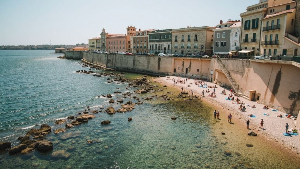 Detalle del agua en Playa de Siracusa 17, Siracusa, Sicilia