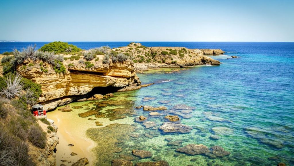 Agua y arena en Playa de Siracusa 3, Siracusa