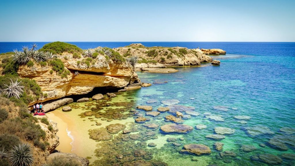 Primer plano de la orilla de Playa de Siracusa 6, Siracusa