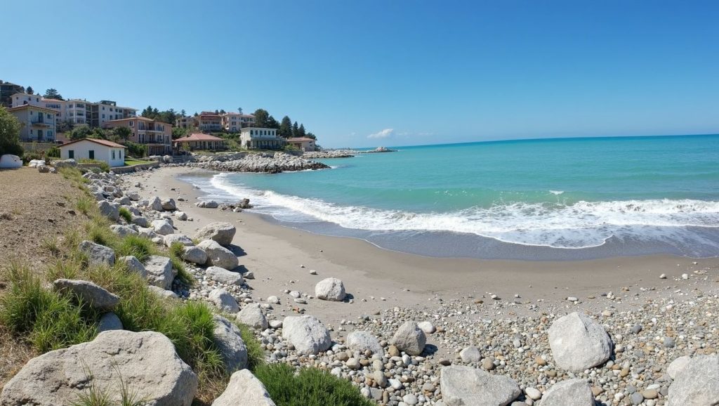 Línea de costa en Playa de Tusa 2, Tusa