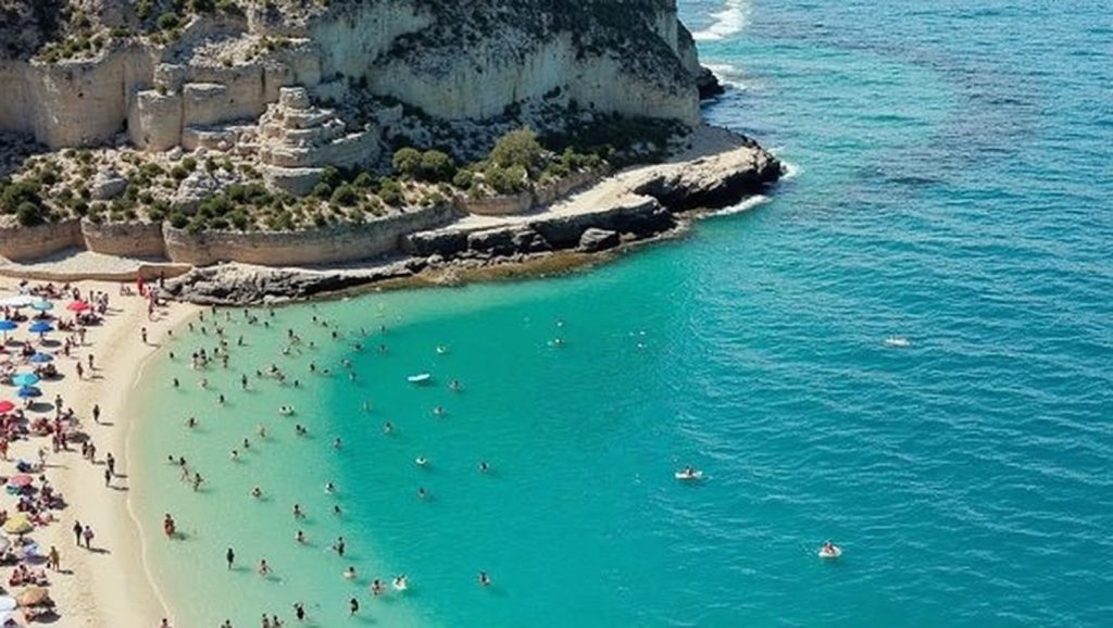 Playa Vittoria 7 desde la arena, Vittoria, Sicilia