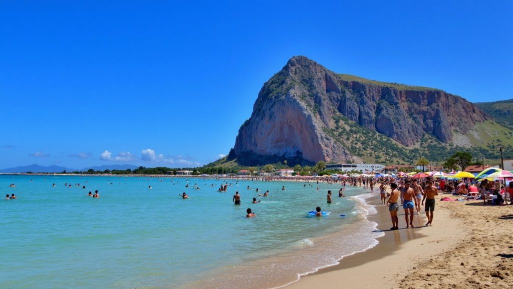 Panorámica de Playa de Vittoria 9 con cielo despejado, Vittoria
