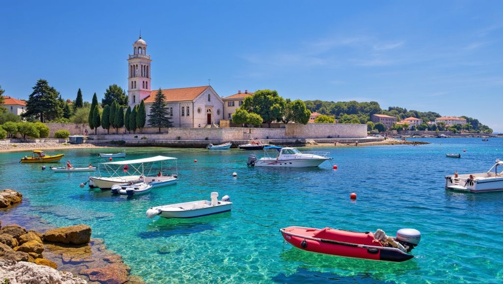 Detalle del agua en Dračevice, Croacia, Hvar