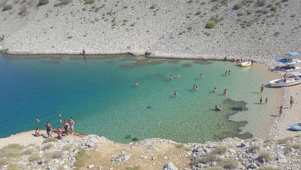 Textura de arena en Duboka draga, Općina Vrsi, Croacia