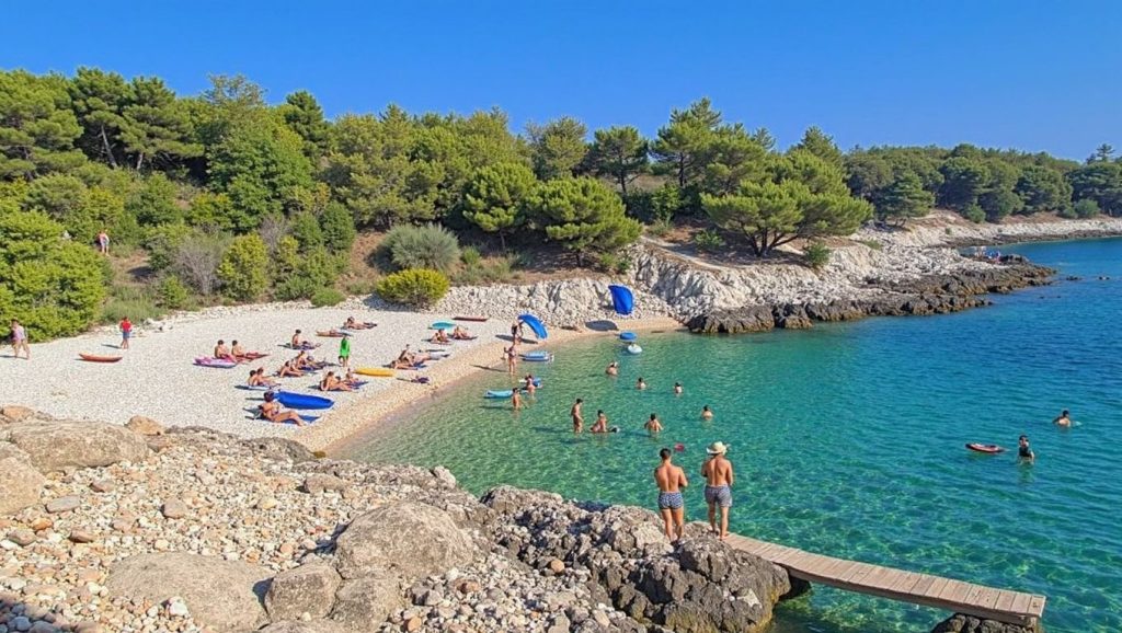 Arena fina en Eva, Zavala, Hvar