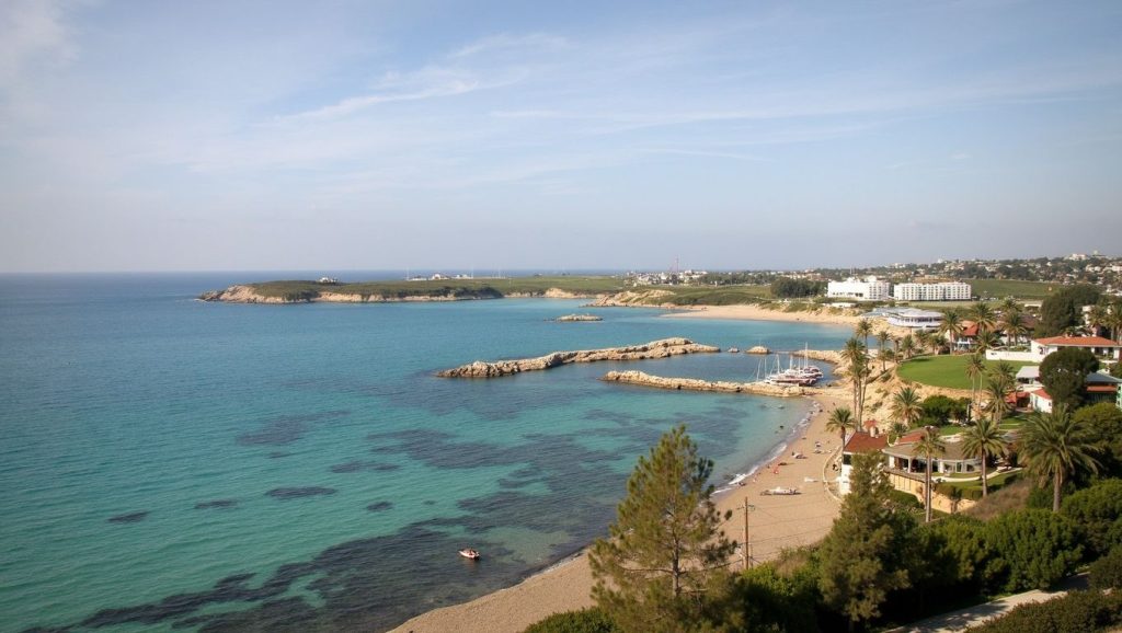 Agua y arena en Faros Beach, ?