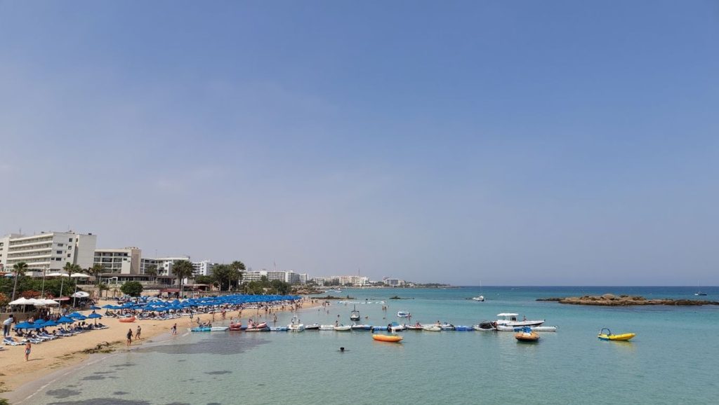 Detalle de arena y agua en Fig Tree Bay, ?