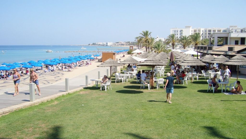 Playa Firemans Beach desde la arena, ?, Chipre