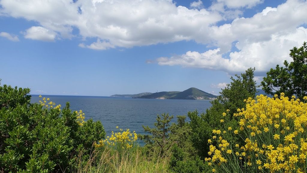 Vista de FKK Herceg Novi desde la orilla, Herceg Novi