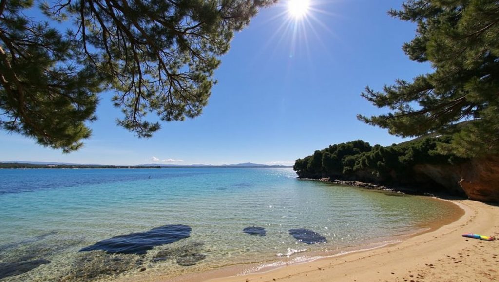 Arena fina en FKK Sovinje, Croacia, Croacia