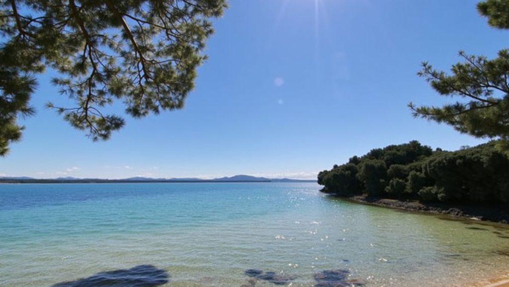 Horizonte desde FKK Sovinje, Croacia, Croacia