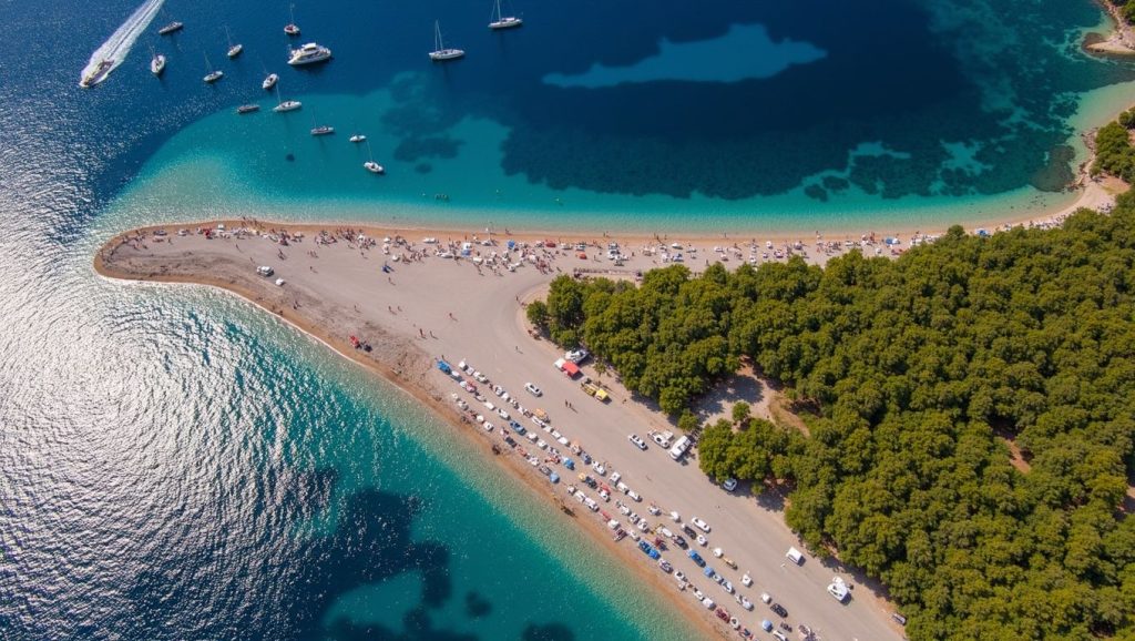 Línea de costa en Garma, Croacia