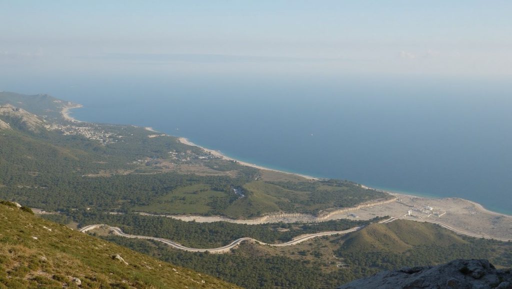 Playa Gjiri i Këndesave en Himara, Albania