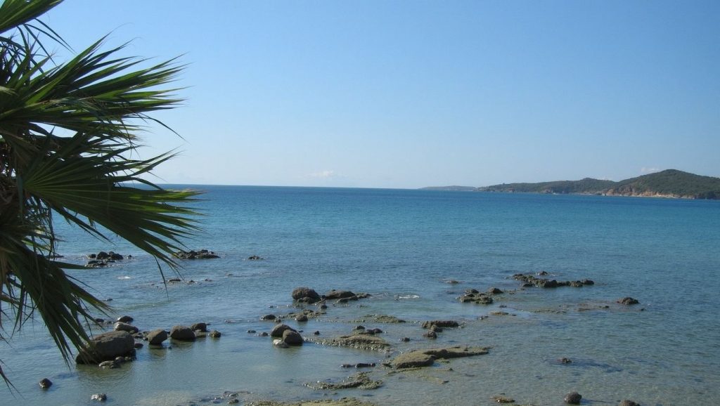 Amplio horizonte marino en Green Beach, ?