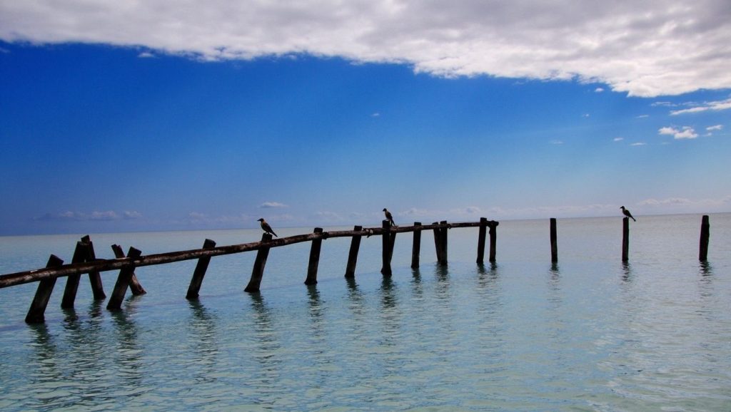 Vista del litoral en Guanabo, Playas del Este
