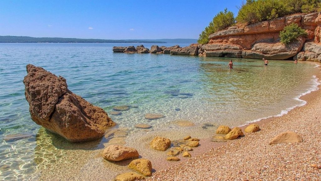 Arena y mar en Hrvojeve Stine, Općina Jelsa, Hvar