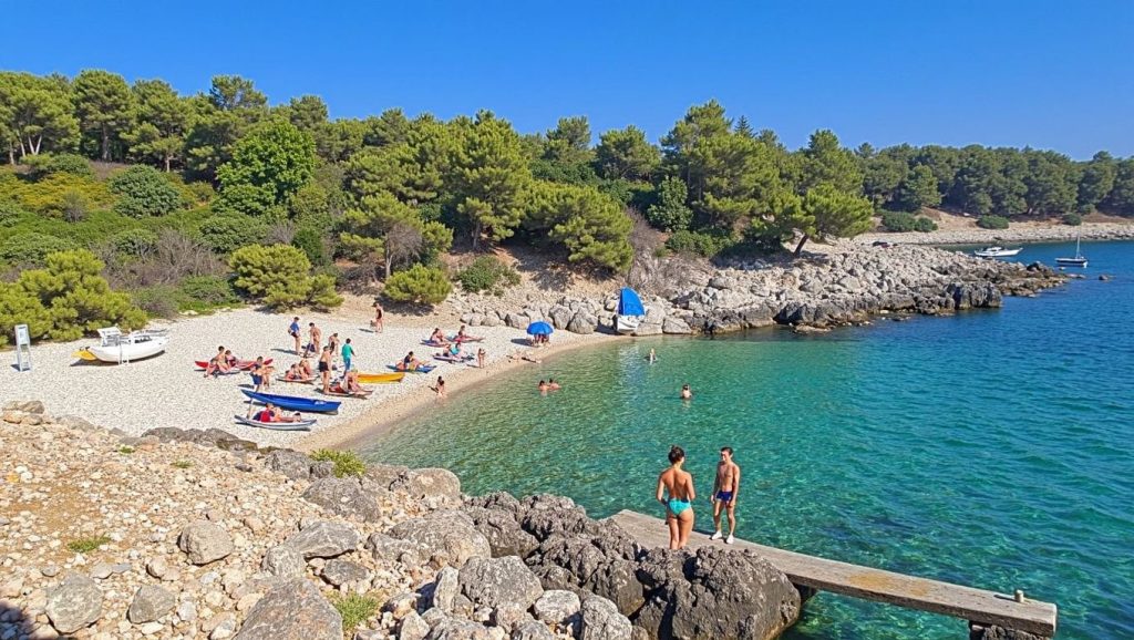 Agua y arena en Hrvojeve Stine, Općina Jelsa