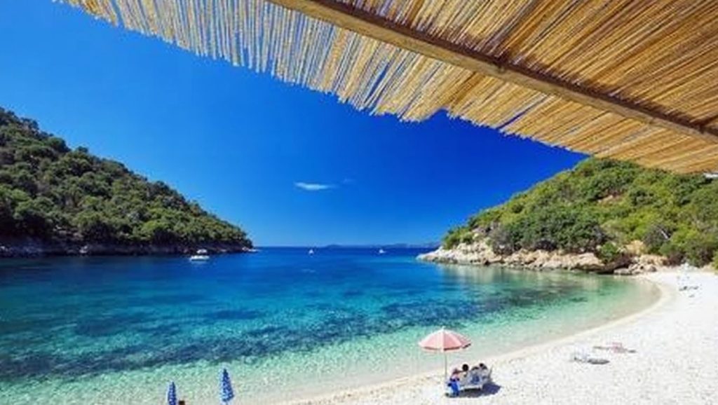 Arena y mar en Istruga, Općina Smokvica, Korčula
