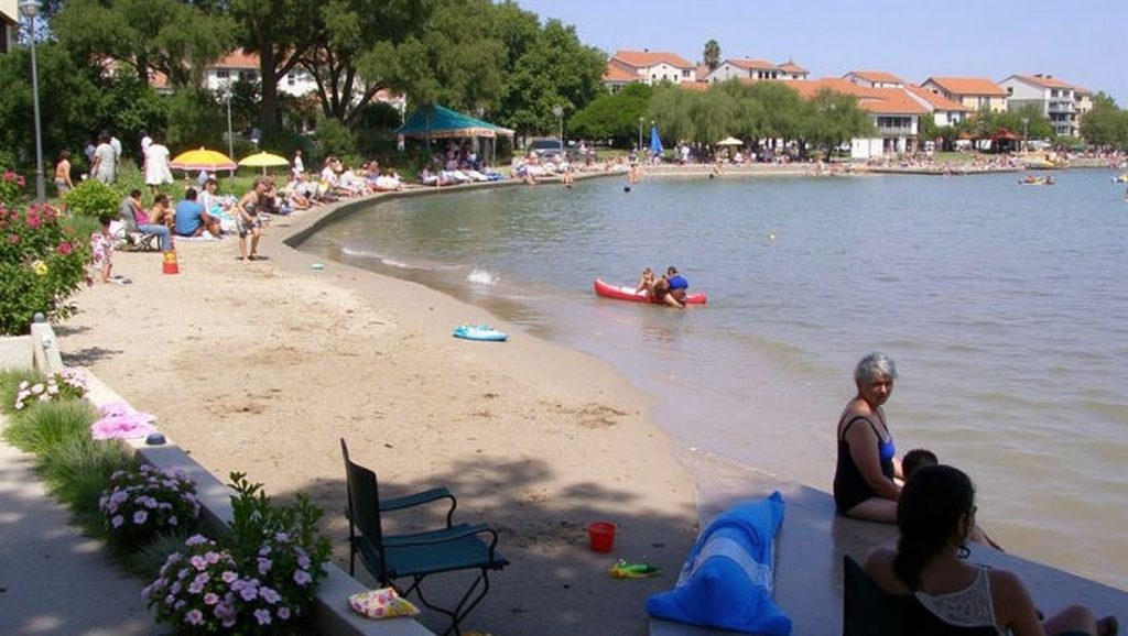 Amplio horizonte marino en Jaz, Croacia