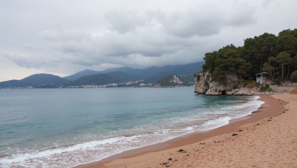 Playa Jaz nude beach en Budva, Montenegro