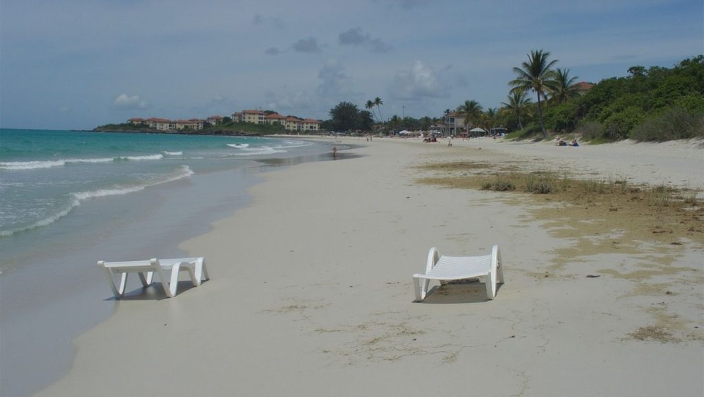 Vista del litoral en Jibacoa, La Habana