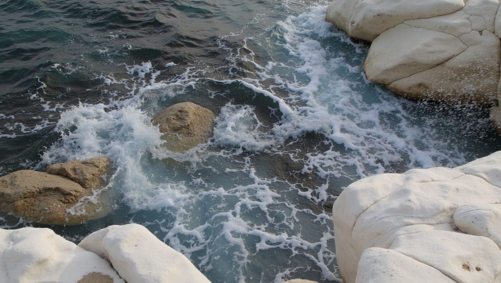 Detalle del agua en Katsarka, ?, Chipre