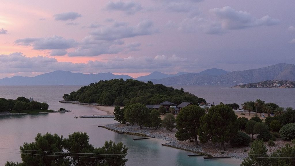 Costa de Ksamil desde Kogevina Beach, Albania