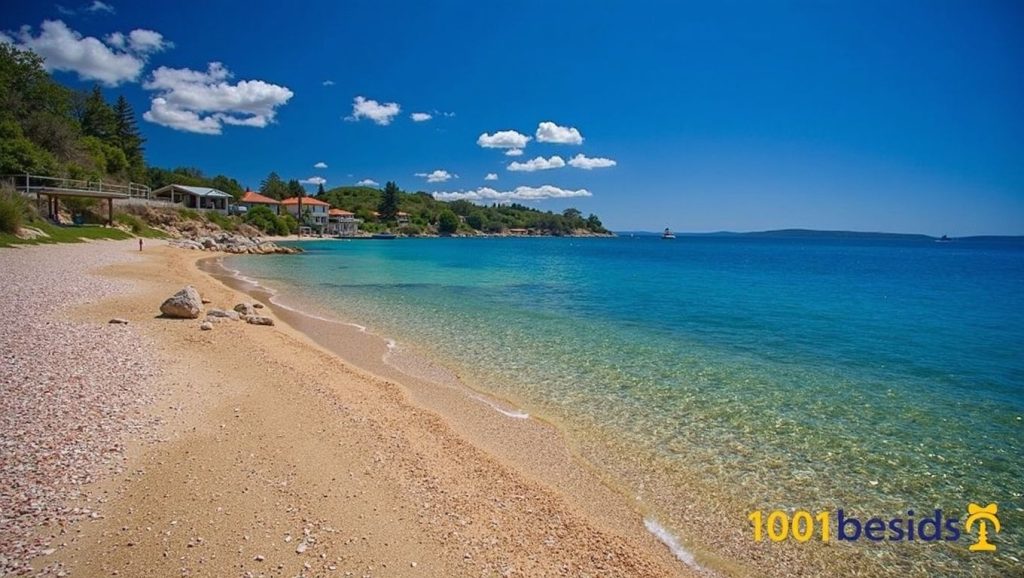 Playa Kolovar en Zadar, Croacia