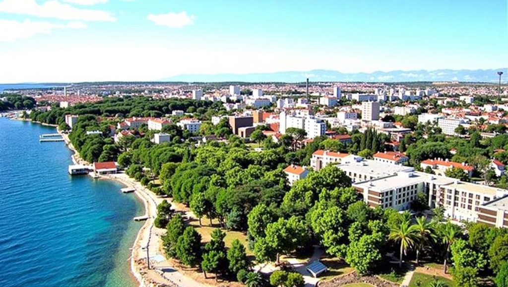 Costa de Zadar desde Kolovar, Croacia