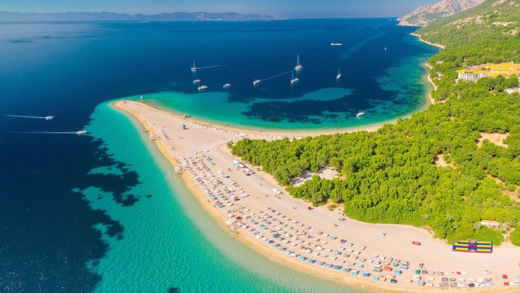 Línea de costa en Kulana, Croacia