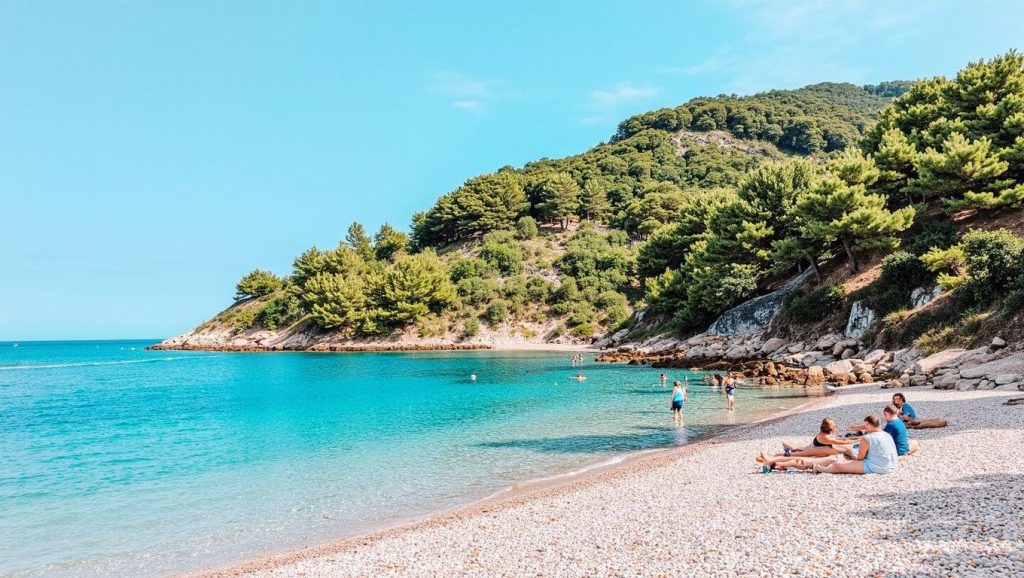 Vista general de Kupinovac Mali, Grad Komiža