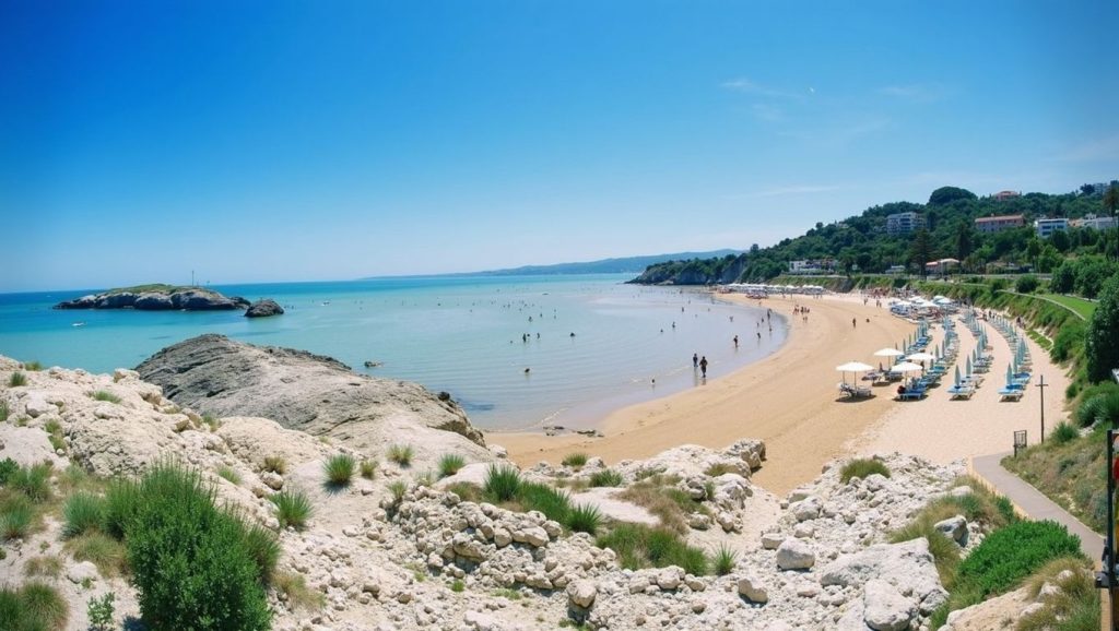 Panorámica de la Chianca con cielo despejado, Puglia