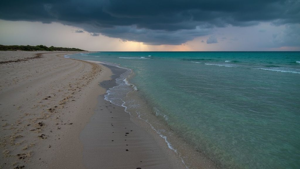 Orilla tranquila de La Pipa, playa de Pinar del Río