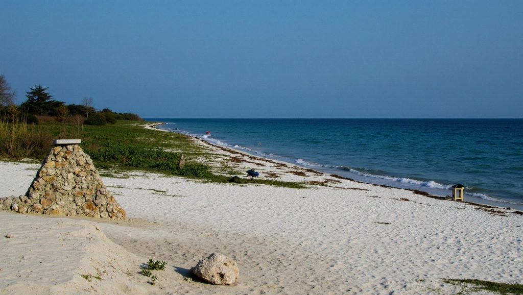 Línea de costa en La Playita, Camagüey