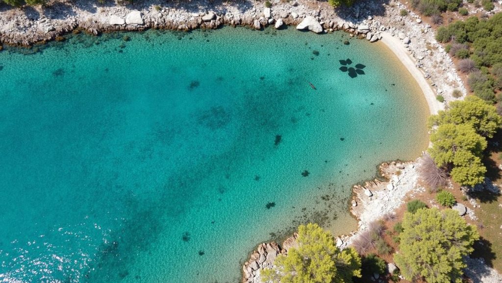 Oleaje en la orilla de Labadusa II beach, costa de Okrug Gornji