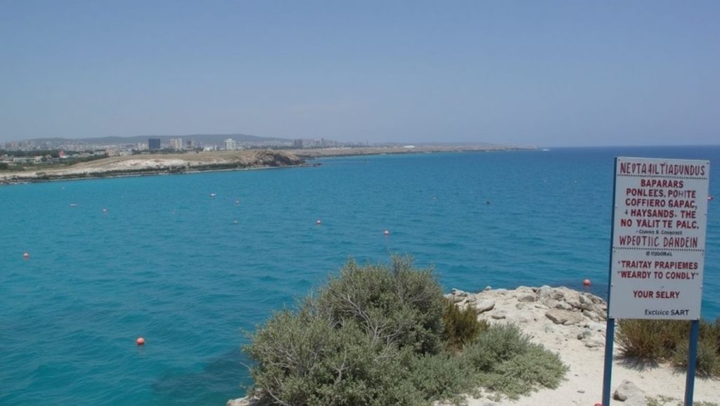 Vista del litoral en Latchi Beach / Adamas Beach, ?
